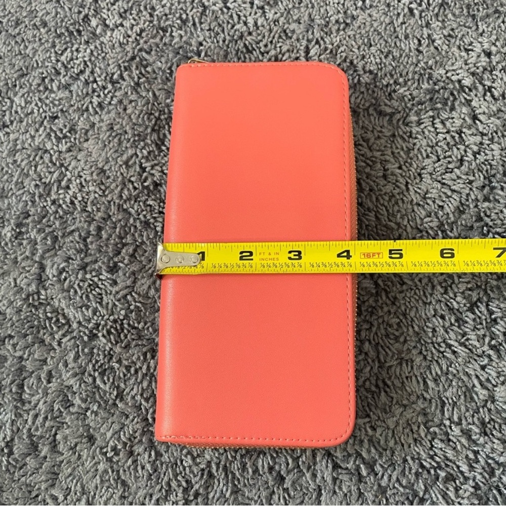 Lightly used salmon colored a.new.day wallet - Picture 5 of 5